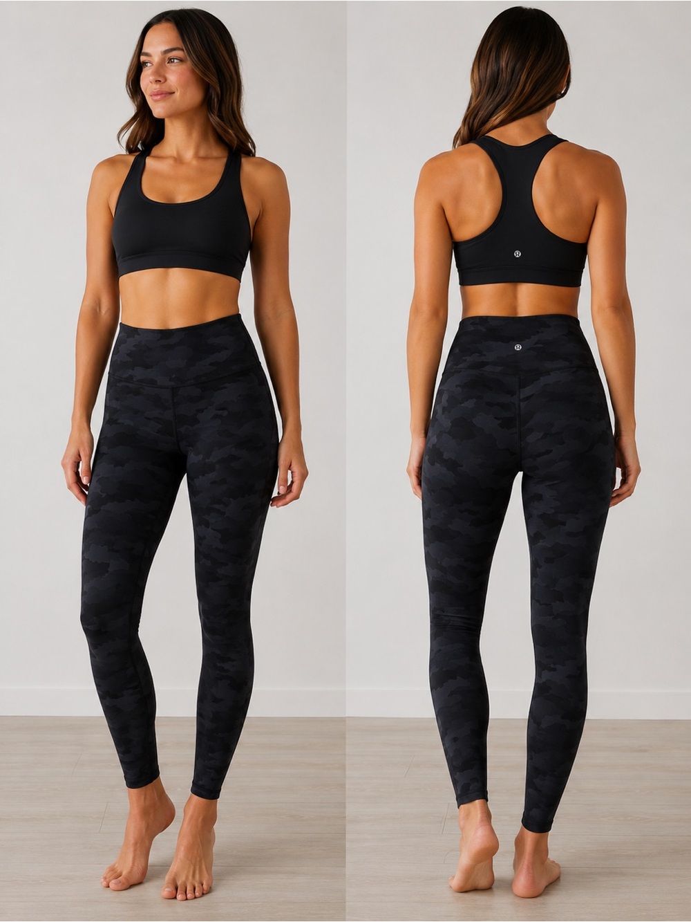 Lululemon Black Camo align Leggings 28’